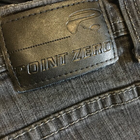 Point Zero Dark Blackish Grey Denim Jeans - Picture 7 of 16